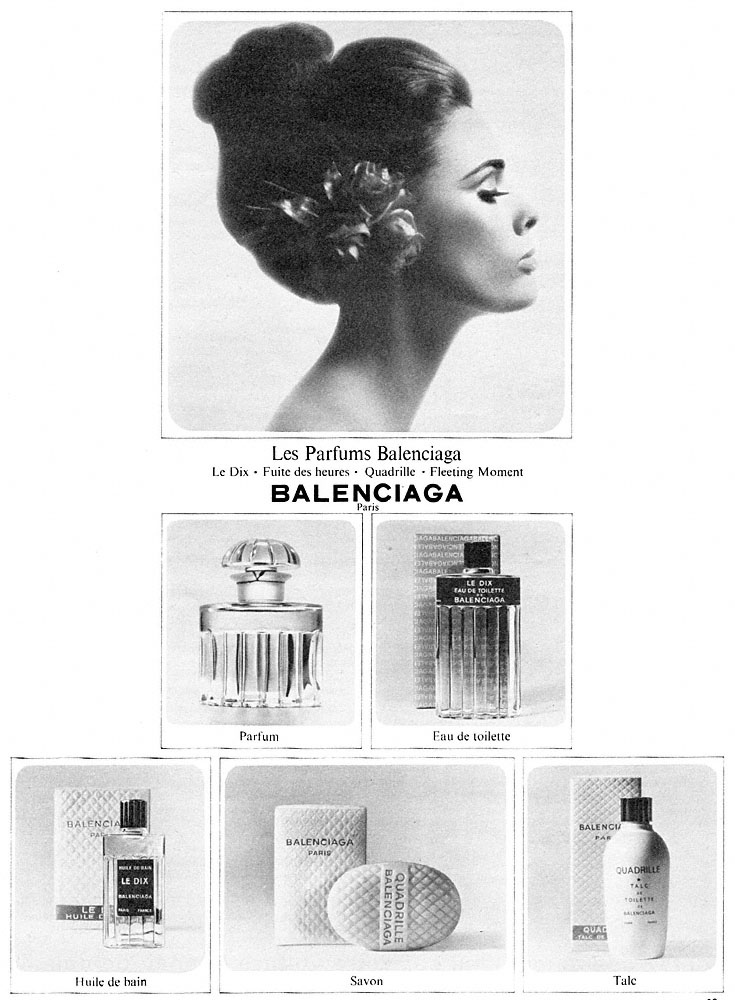 Publicit� Balenciaga 1966