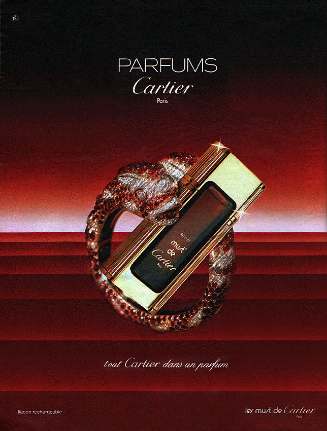 Publicité Cartier 1985