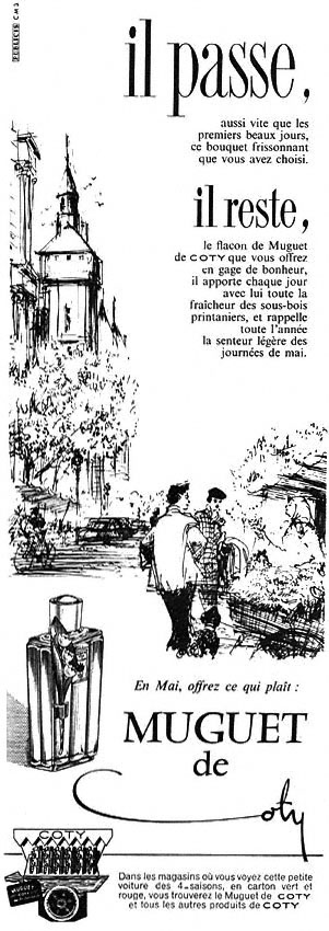 Publicité Coty 1955