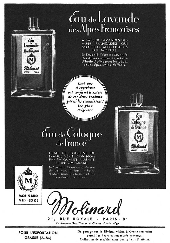 Publicité Molinard 1951