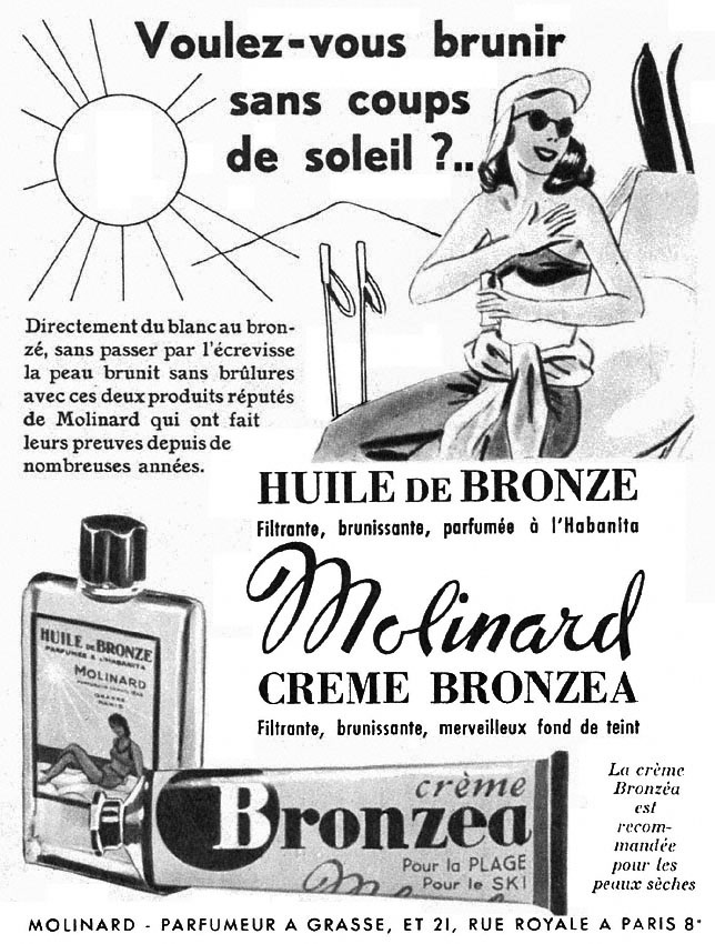 Publicité Molinard 1954