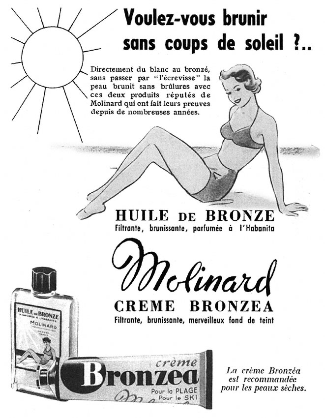 Publicité Molinard 1954