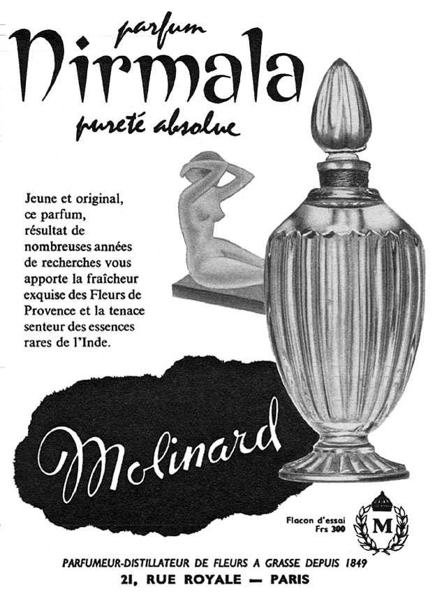 Publicité Molinard 1956