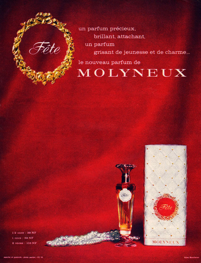 Publicité Molyneux 1962