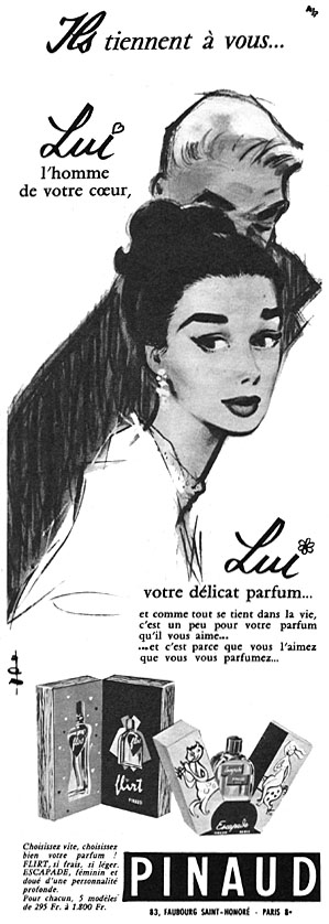 Publicité Pinaud 1956