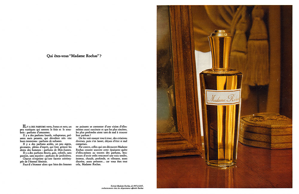 Publicité Rochas 1968