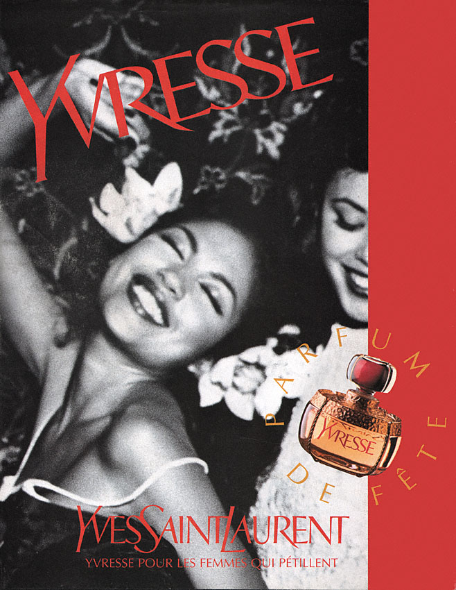Publicité Yves Saint Laurent 1996