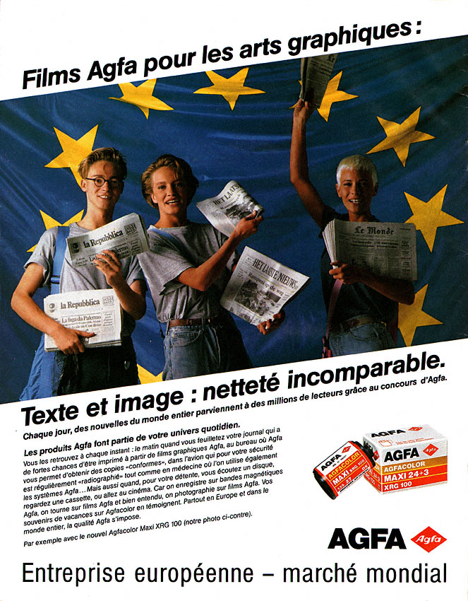 Publicité Agfa 1989