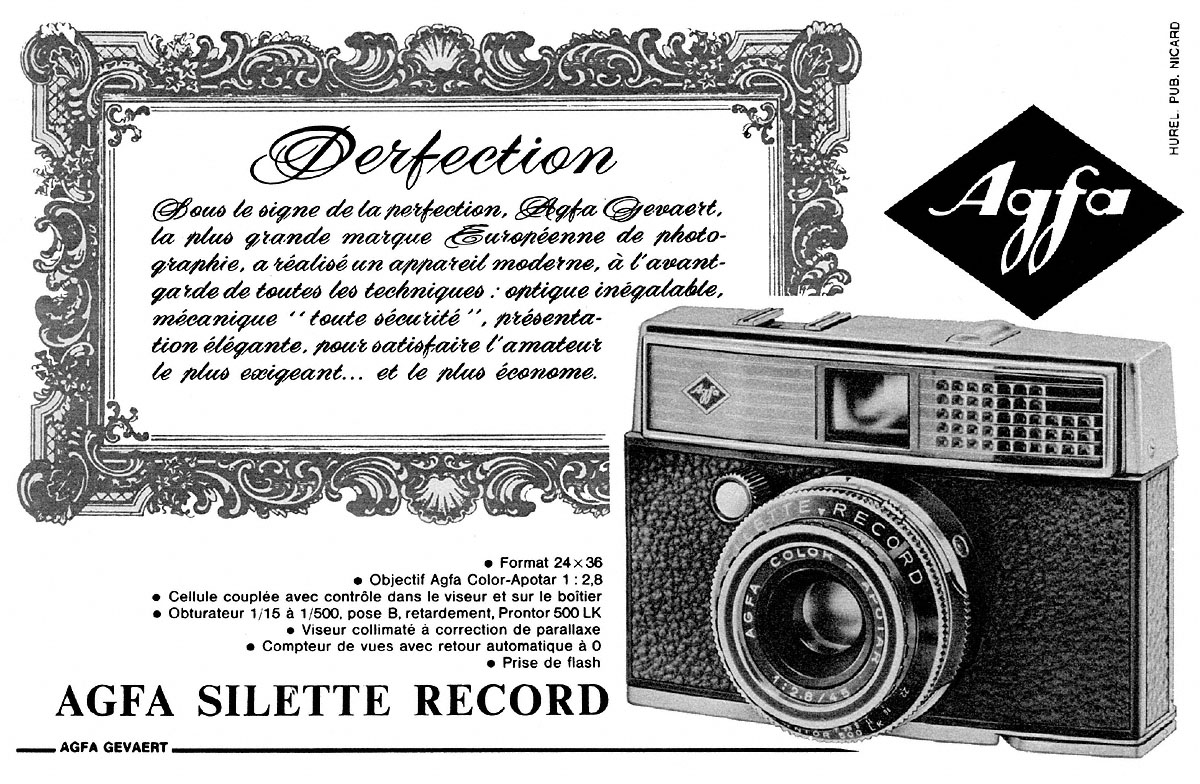 Publicit� Agfa 1965