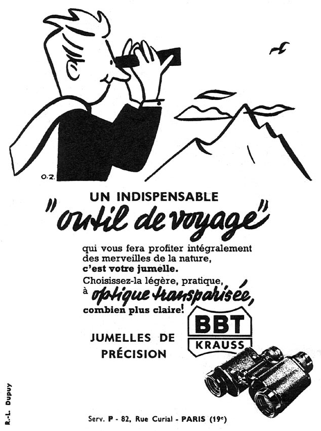 Publicité BBT Krauss 1952