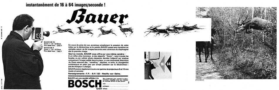 Publicité Bauer 1964