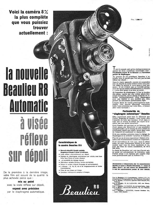 Publicité Beaulieu 1961