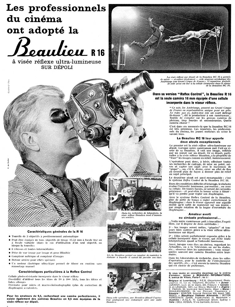 Publicité Beaulieu 1962
