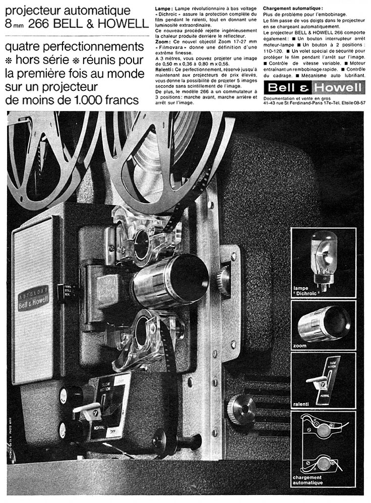 Publicité Bell & Howell 1963