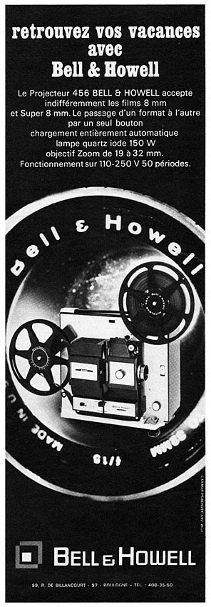 Publicité Bell & Howell 1967