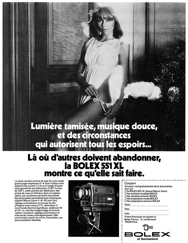 Publicité Bolex 1978