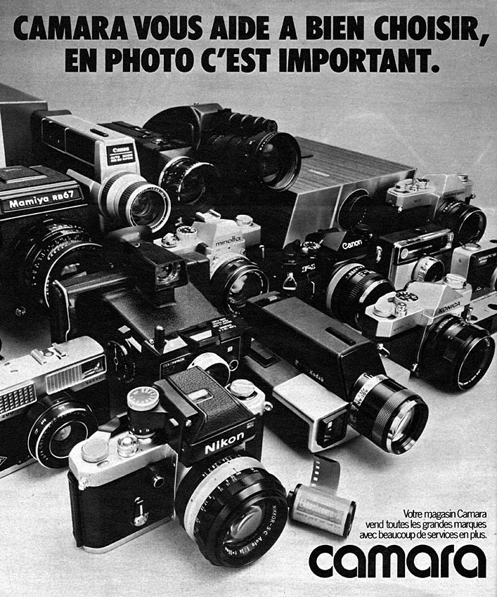 Publicité Camara 1973