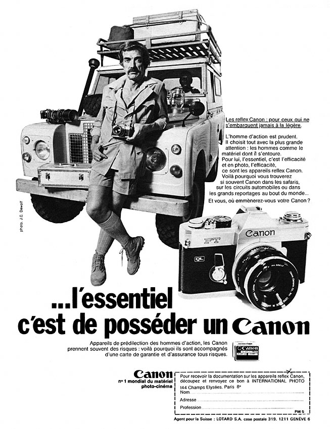 Publicité Canon 1971