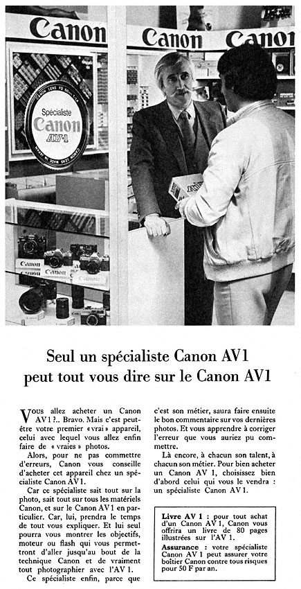 Publicité Canon 1980