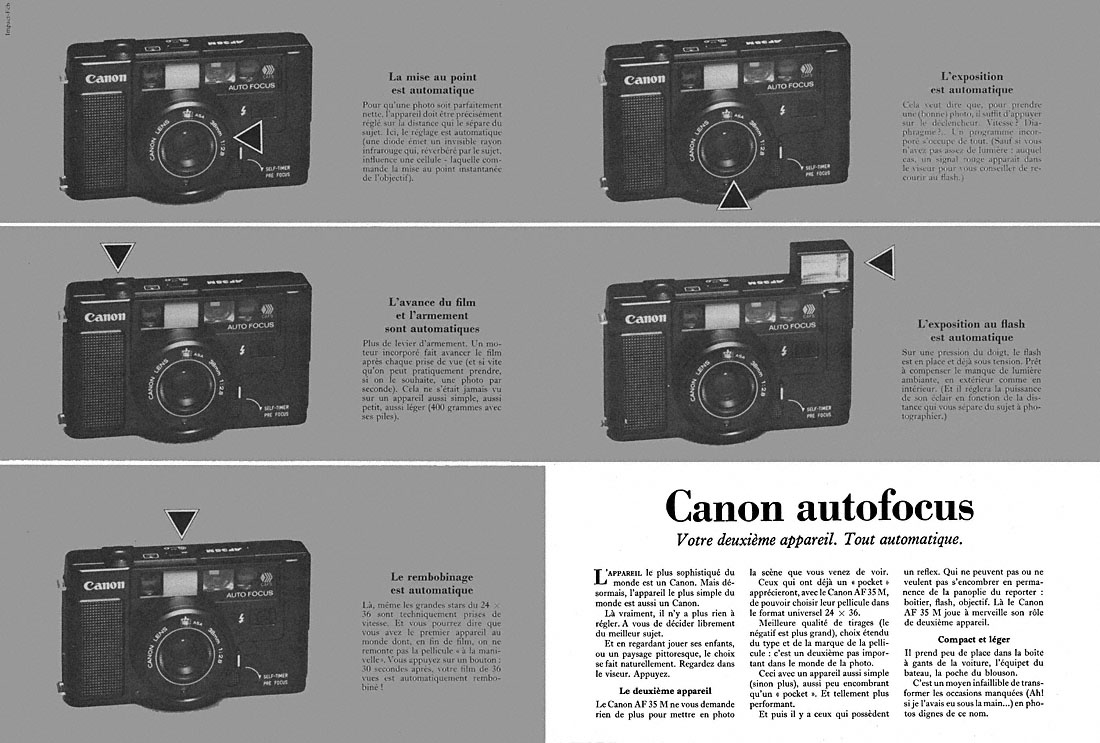 Publicité Canon 1982