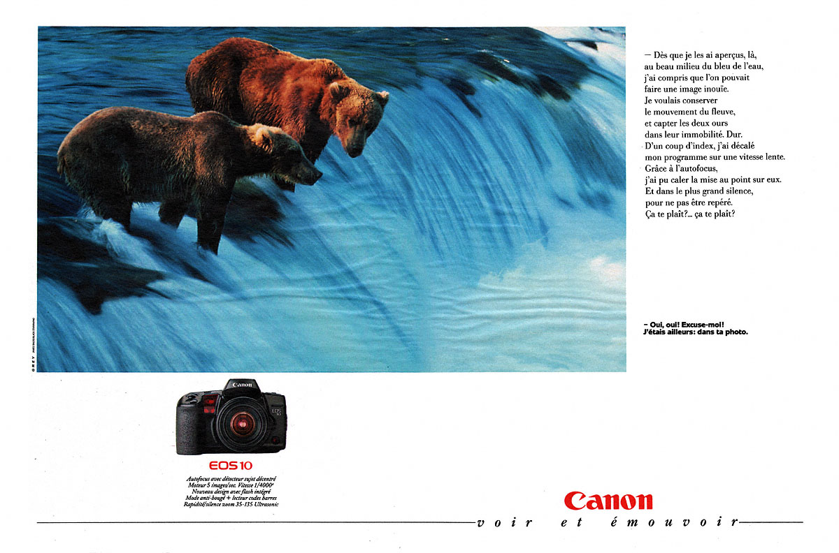 Publicité Canon 1990