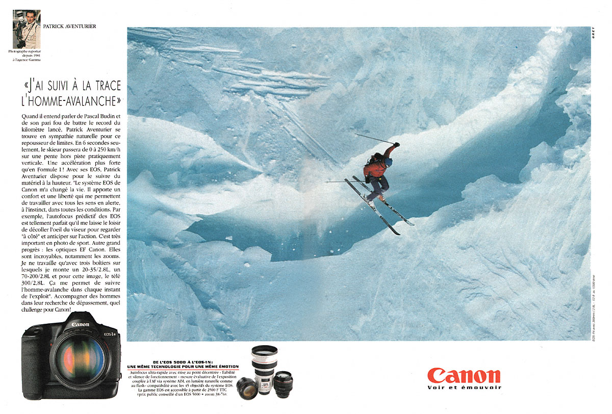 Publicité Canon 1995