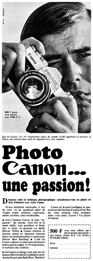 Publicité Canon 1967