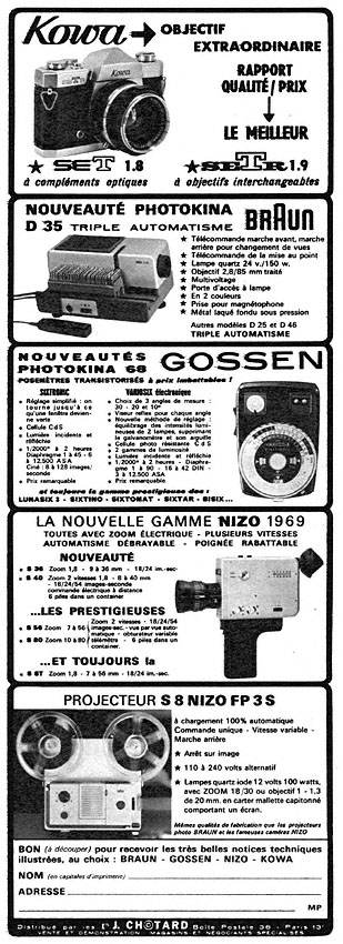 Publicité Chotard 1968