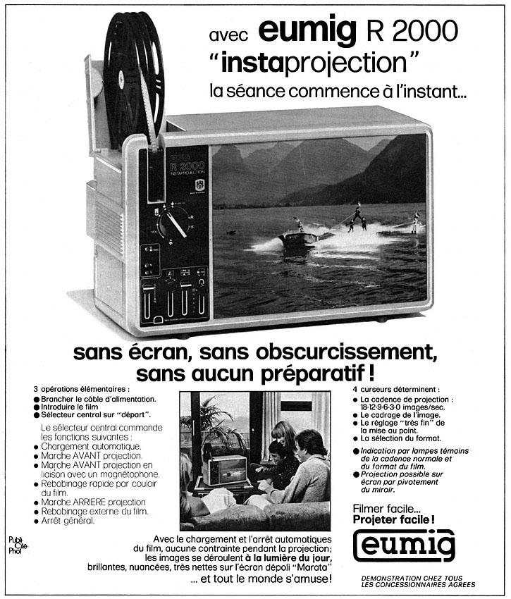 Publicité Eumig 1976