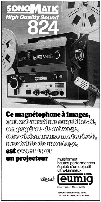 Publicité Eumig 1977