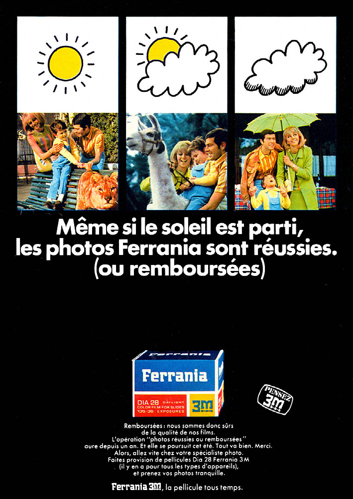 Publicit� Ferrania 1968