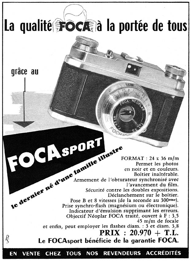 Publicité Foca 1955