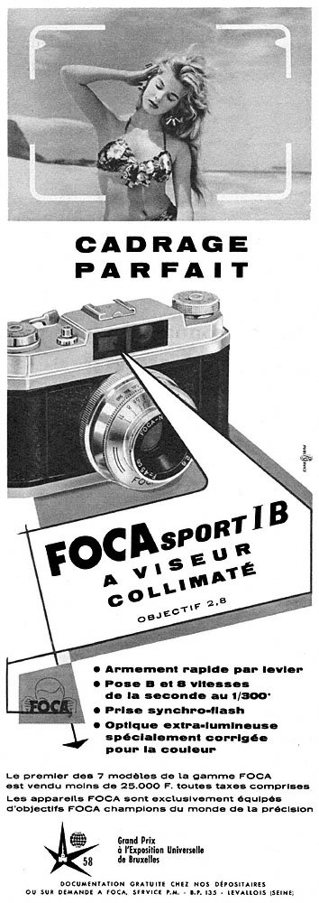 Publicité Foca 1959