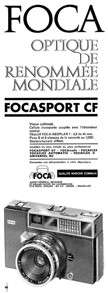 Publicité Foca 1962