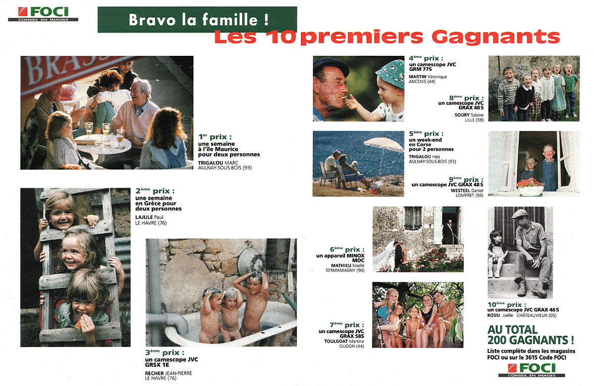 Publicité Foci 1996