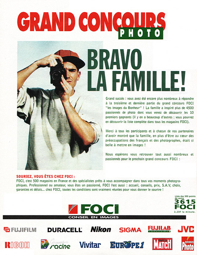 Publicité Foci 1996