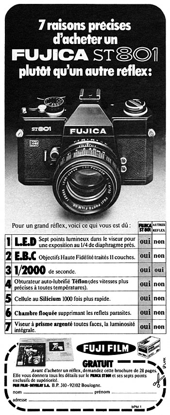 Publicité Fuji 1973