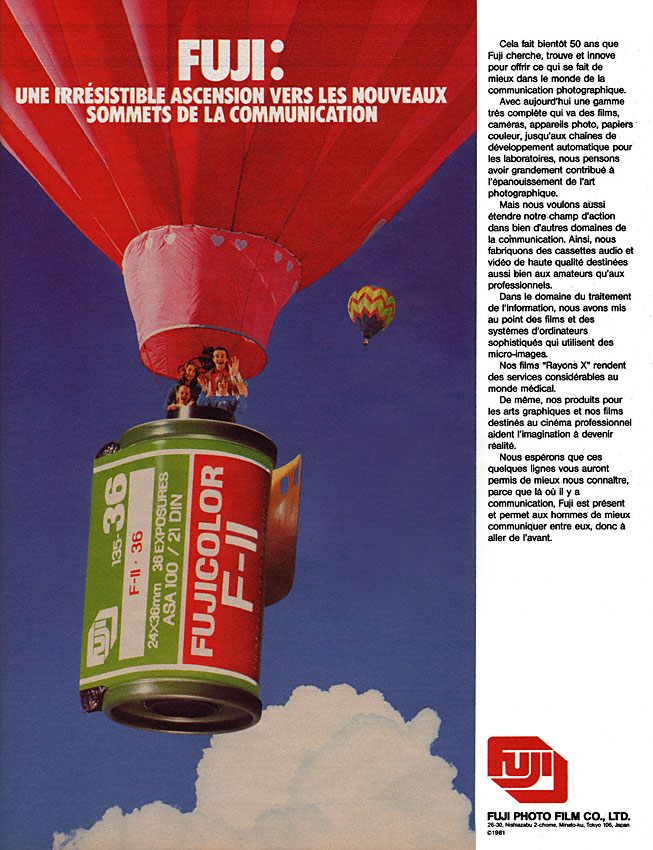 Publicité Fuji 1981