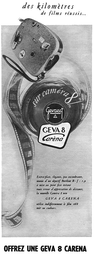 Publicité Gevaert 1954