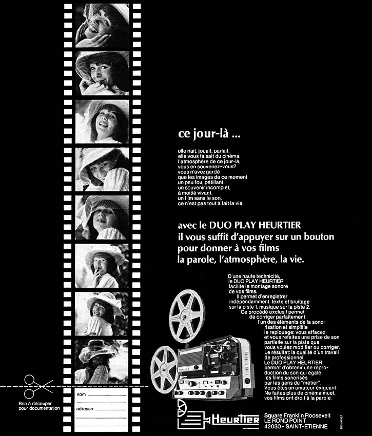 Publicité Heurtier 1974