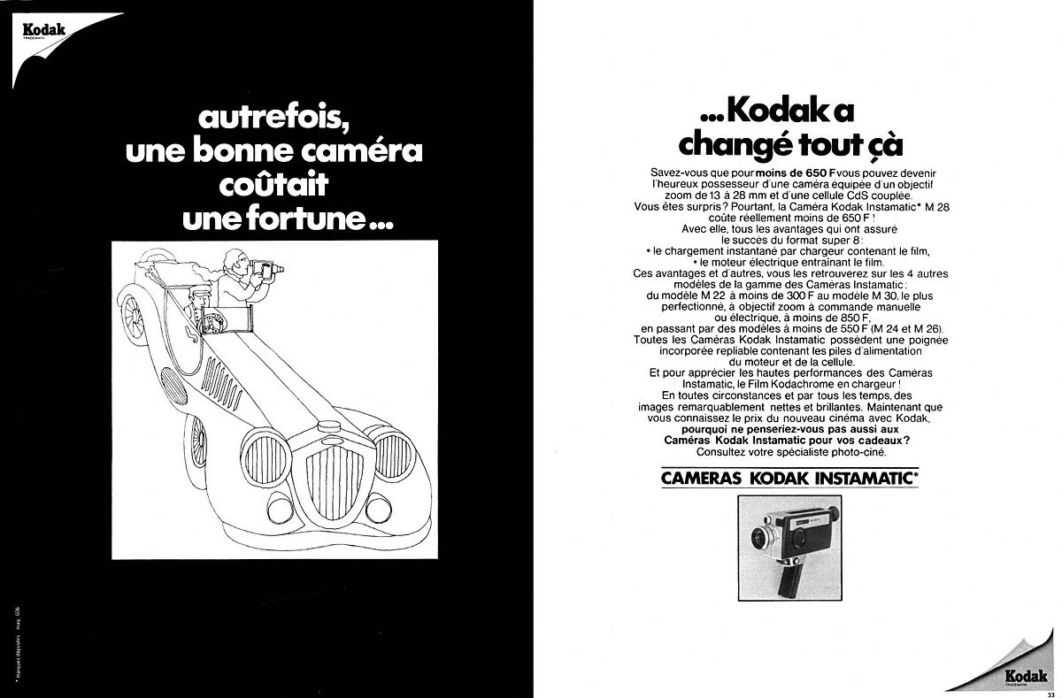 Publicit� Kodak 1969