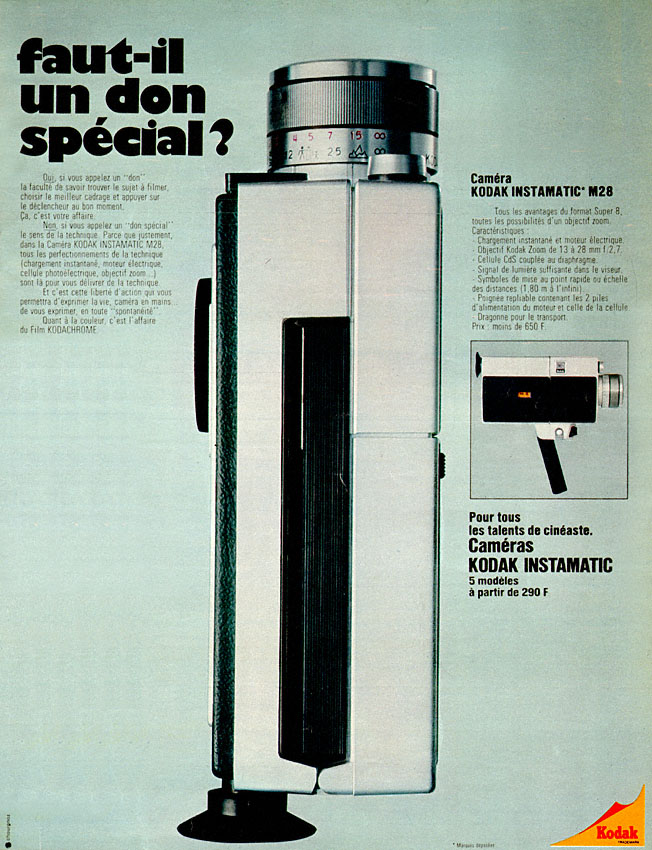 Publicité Kodak 1970