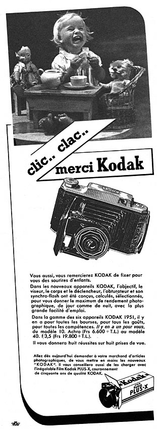Publicité Kodak 1951