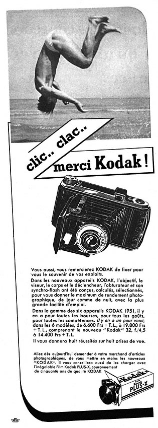 Publicité Kodak 1951