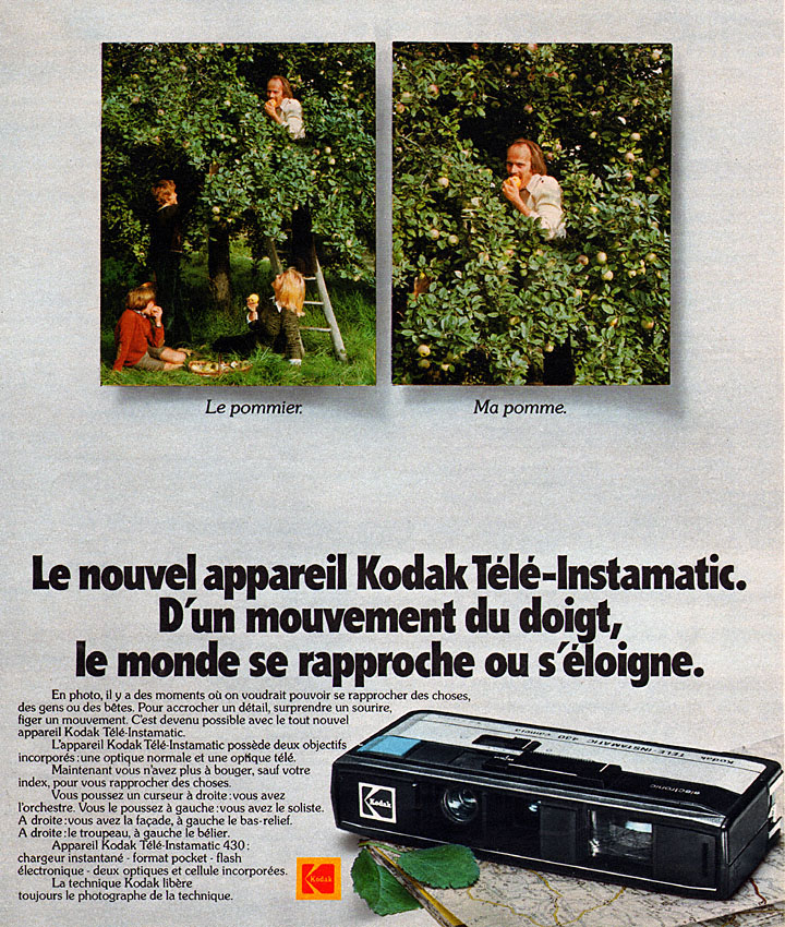 Publicité Kodak 1975