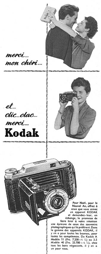 Publicité Kodak 1952