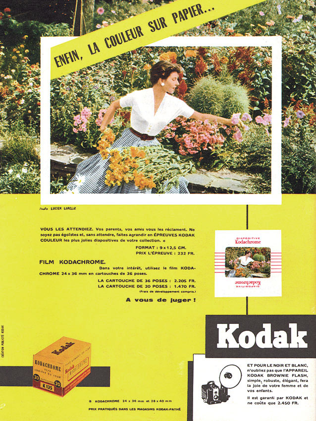 Publicité Kodak 1956