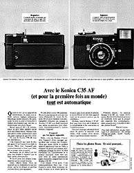 Publicité Konica 1979