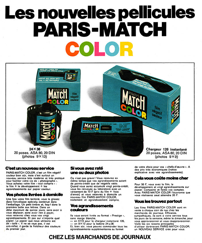 Publicité Match 1975