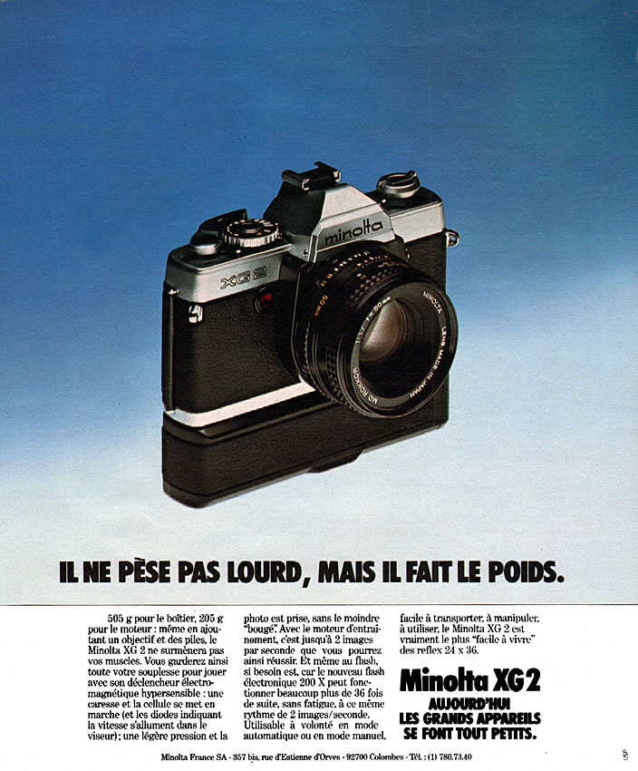 Publicité Minolta 1978